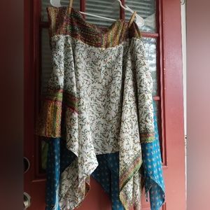 Reversible wrap skirt